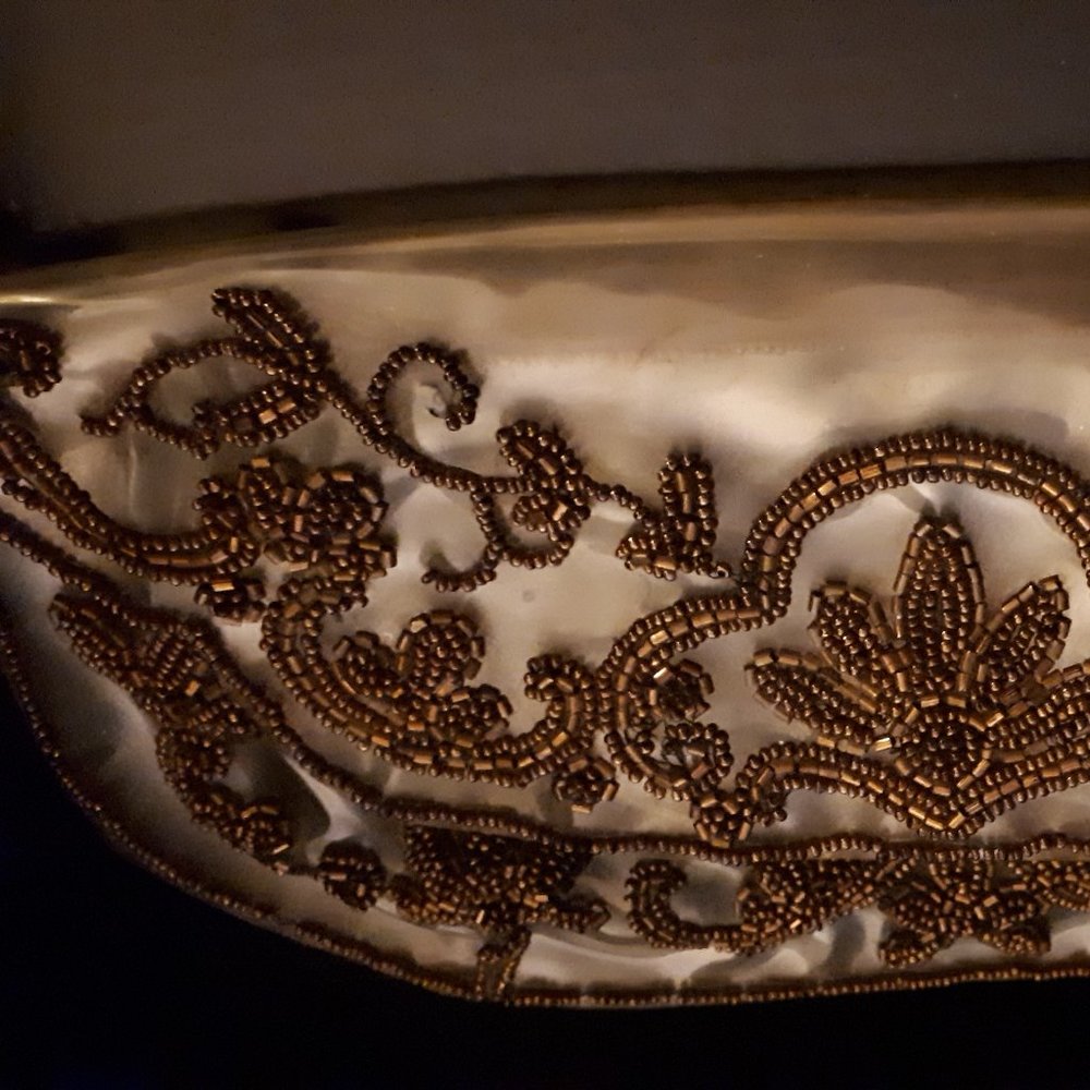 Rare Vintage 1940's Handmade Clear Clutch - Picture 3 of 16